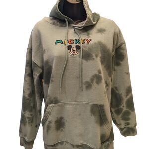 Disney Mickey Mouse Hoodie Sweatshirt Women Medium Cozy Pullover Kangaroo Pocket